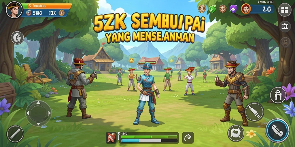 Tampilan gameplay <strong>5ZK</strong> yang dinamis dan interaktif.