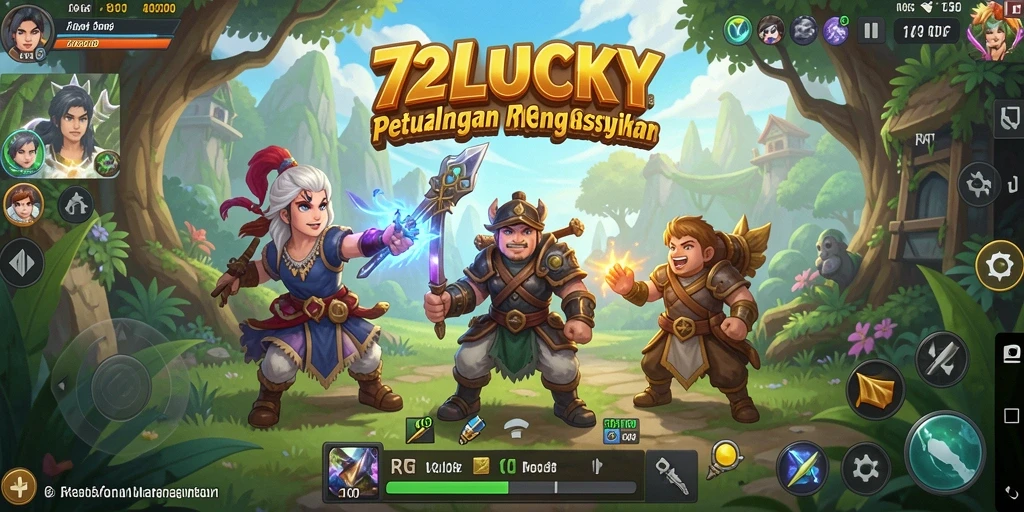Tampilan gameplay 72LUCKY yang menegangkan dan penuh aksi.