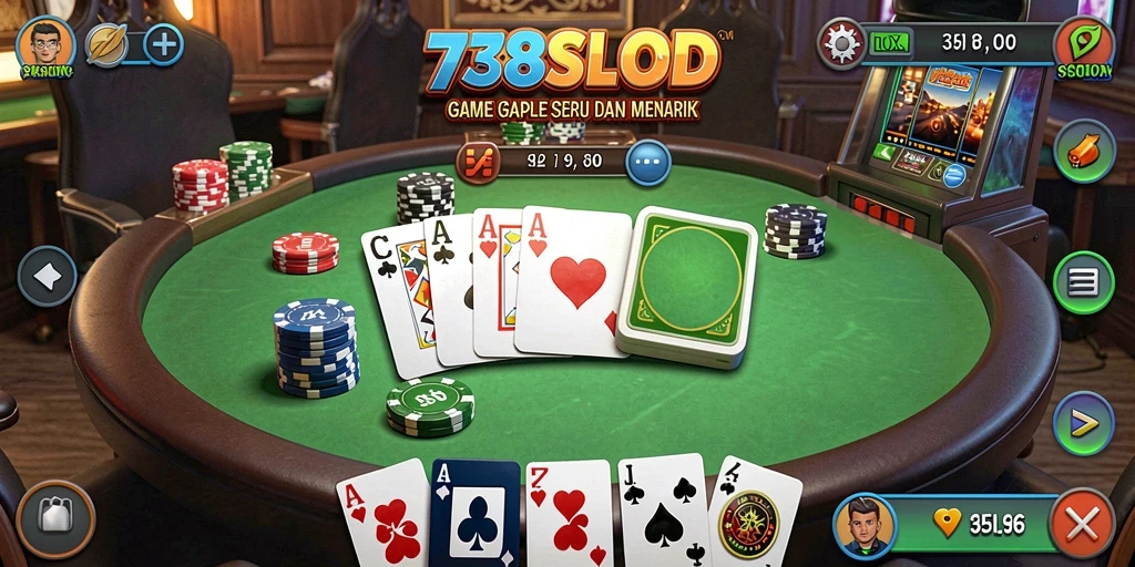 Tampilan gameplay Gaple yang menarik dan interaktif.