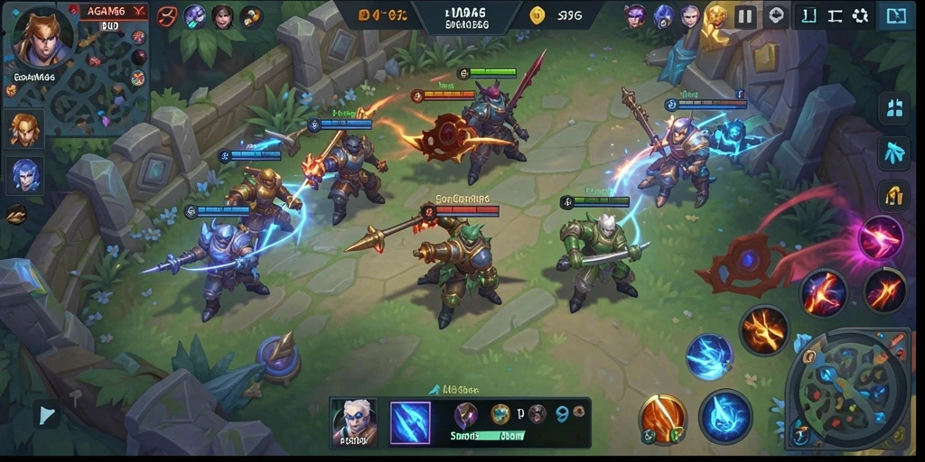 Screenshot menampilkan pertarungan epik di arena AGAM66.