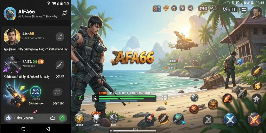 Tampilan antarmuka aplikasi AIFA66 yang user-friendly dan fungsional.