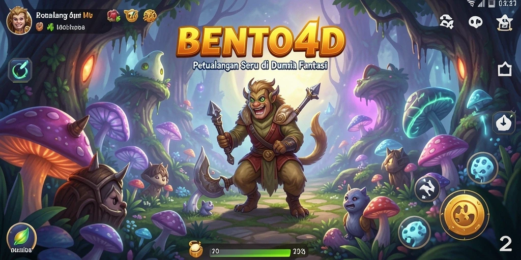 Tampilan gameplay seru dan menantang dalam BENTO4D.