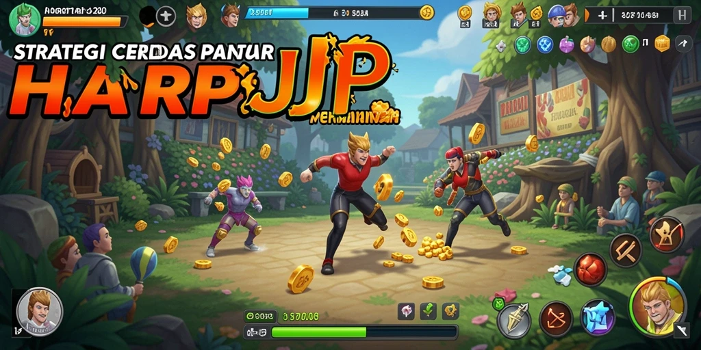 Tangkapan layar menunjukkan gameplay intens di HARAPJP dengan strategi yang mendalam.