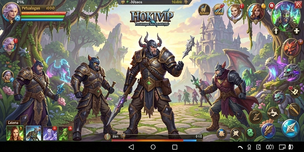Tampilan menarik dari gameplay RPG HOKIVIP yang seru dan menantang.