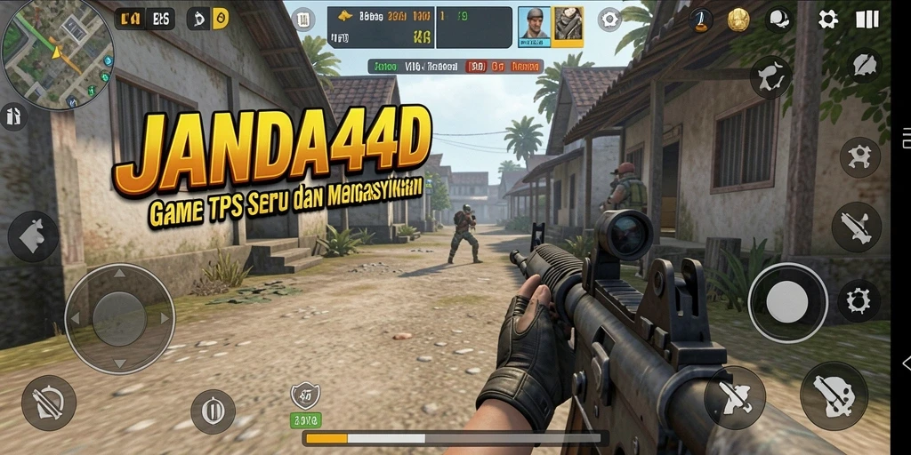 Tangkapan layar menampilkan aksi menegangkan dalam gameplay JANDA4D.