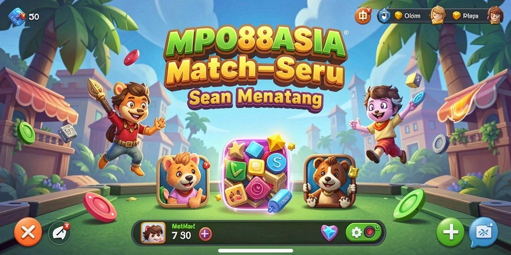 Gameplay seru MPO88ASIA dengan aksi Match-3 yang adiktif.