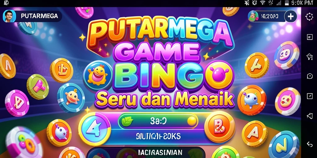 Tampilan menarik dari gameplay Bingo di PUTARMEGA.