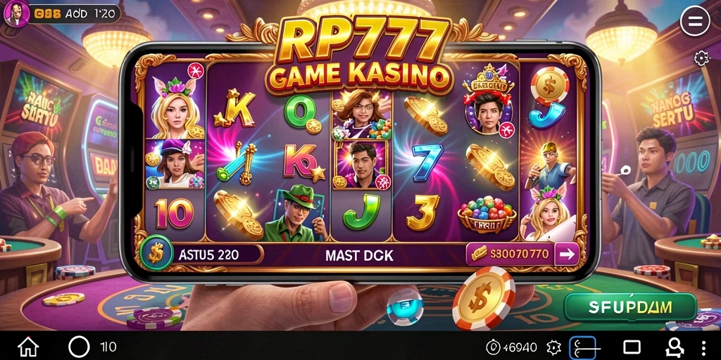 Screenshot menunjukkan gameplay menarik dari RP777 yang penuh aksi.