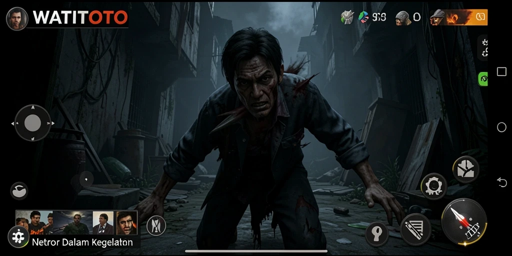 Gameplay WATITOTO yang menegangkan dengan elemen horor yang mencekam.
