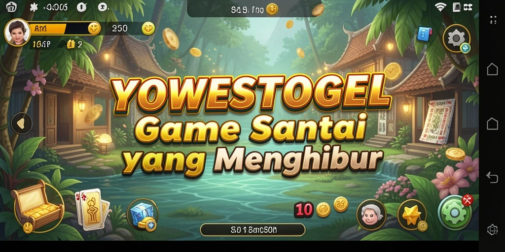 Tampilan menarik YOWESTOGEL saat bermain game santai.