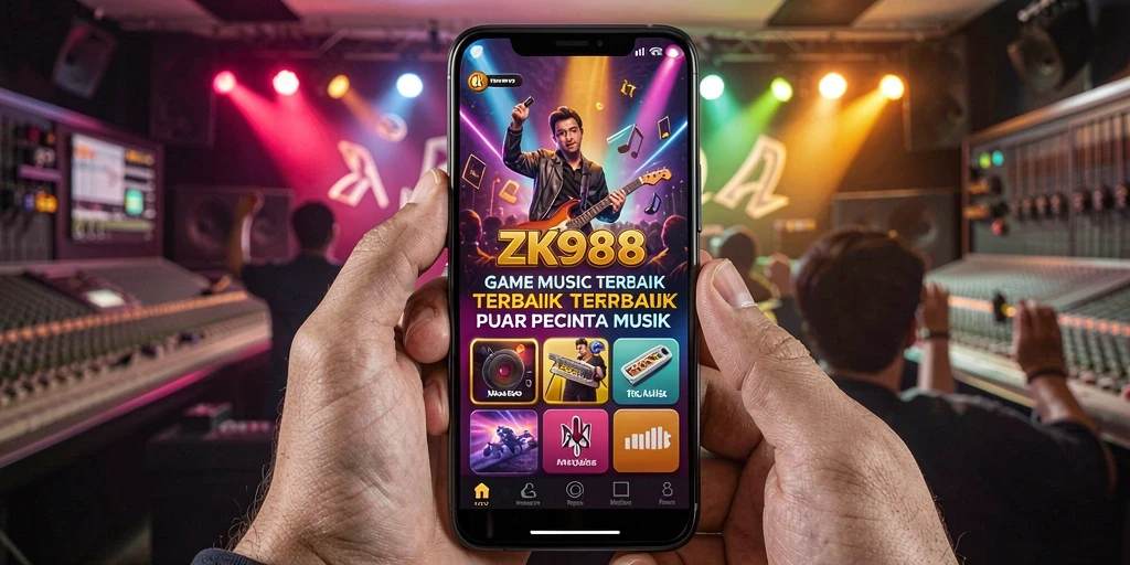 Tangkapan layar gameplay ZK988 menampilkan aksi seru bermain musik.
